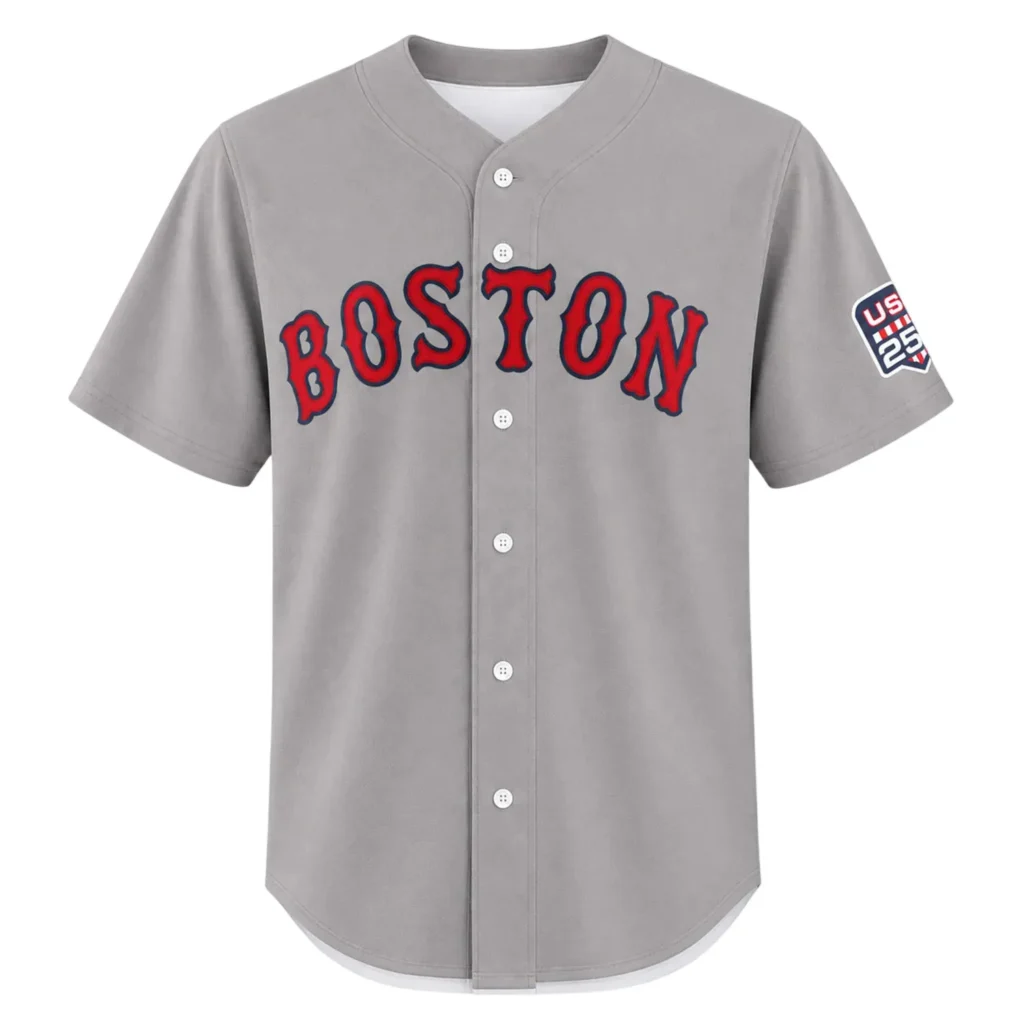 Red Sox Custom Jersey Personalized  Bold Name & Number Patriotic
