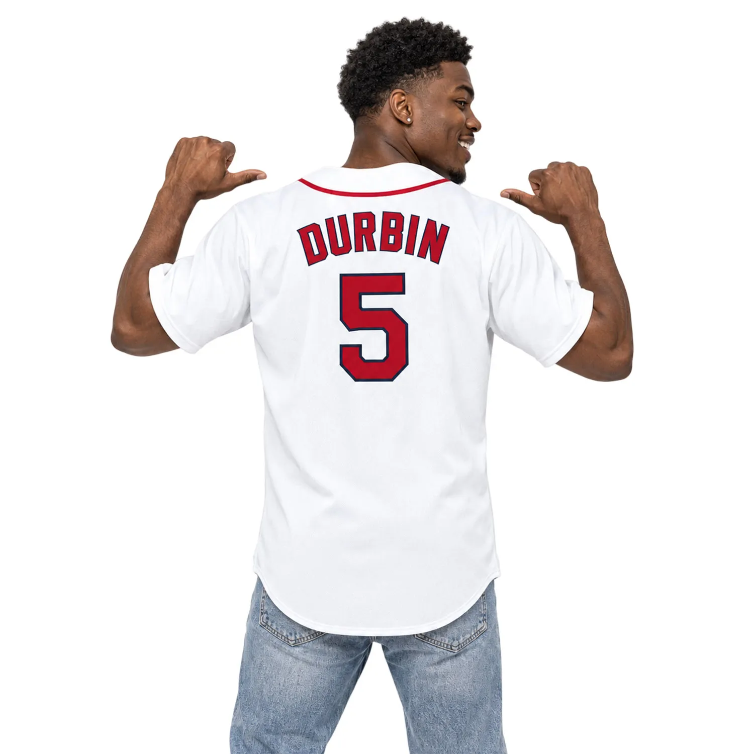 Red Sox Jersey Caleb Durbin Home Jersey Elite Merch Sport - Image 4