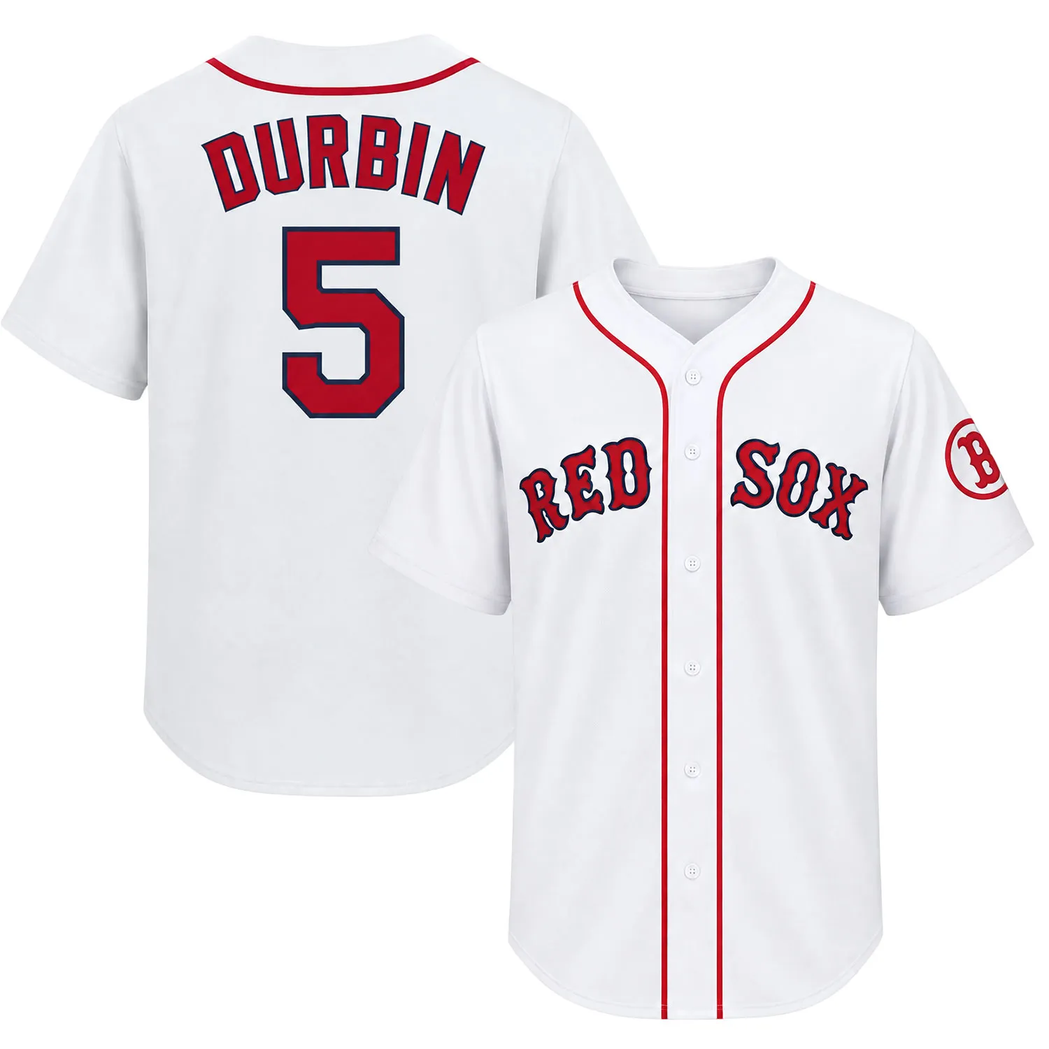 Red Sox Jersey Caleb Durbin Home Jersey Elite Merch Sport