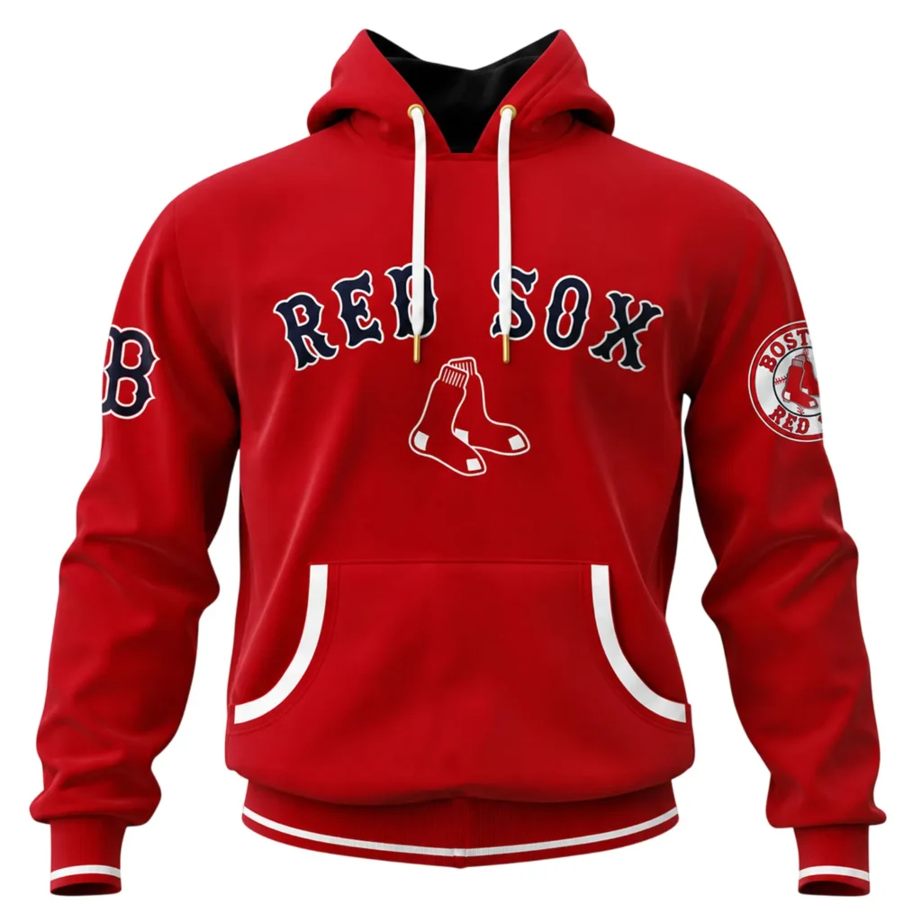 Red Sox Premium Custom Hoodie – Solid Merch Sport