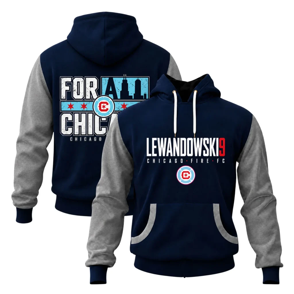 Robert Lewandowski Fleece Hoodie Chicago Fire Team Apparel