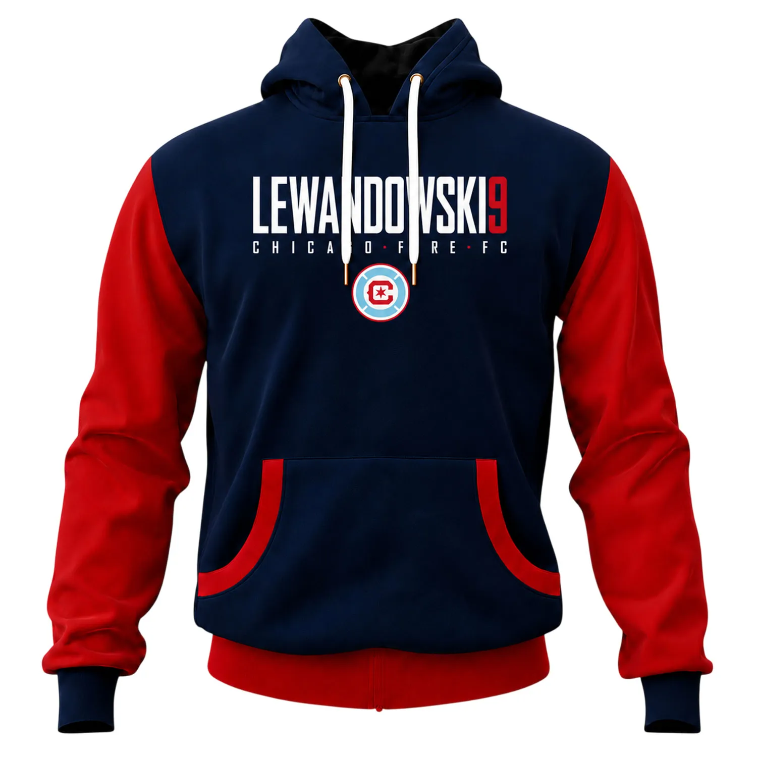 Robert Lewandowski Pullover Hoodie Dynamic Chicago Fire Style - Image 2