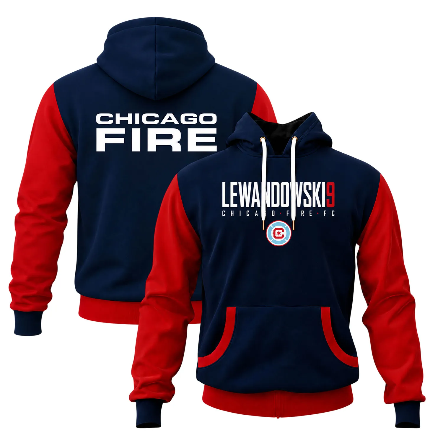 Robert Lewandowski Pullover Hoodie Dynamic Chicago Fire Style