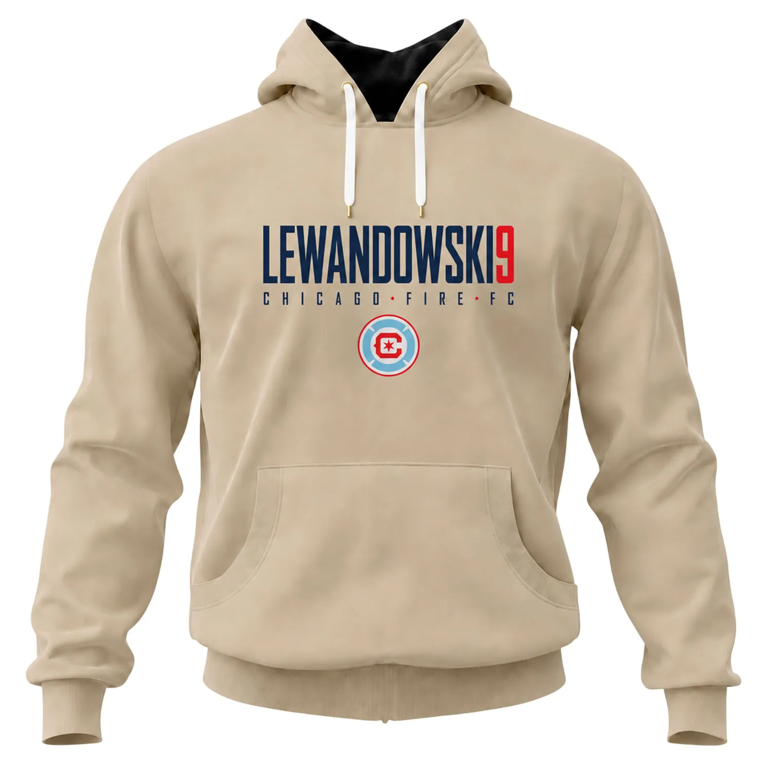 Robert Lewandowski Sand Hoodie Dynamic Chicago Fire Style - Image 2