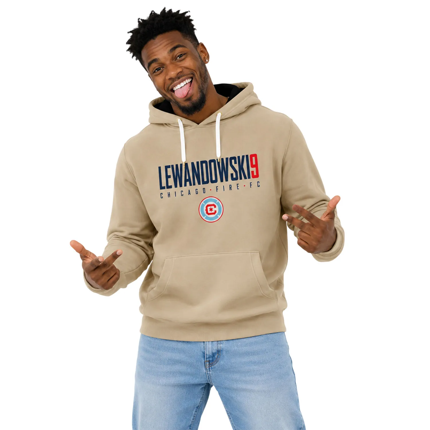 Robert Lewandowski Sand Hoodie Dynamic Chicago Fire Style - Image 4