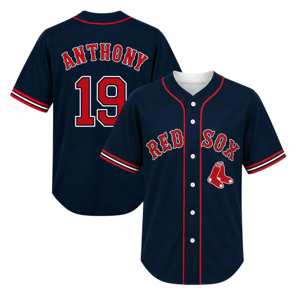Roman Anthony Boston Red Sox Navy Jersey - Bold Fan Merch