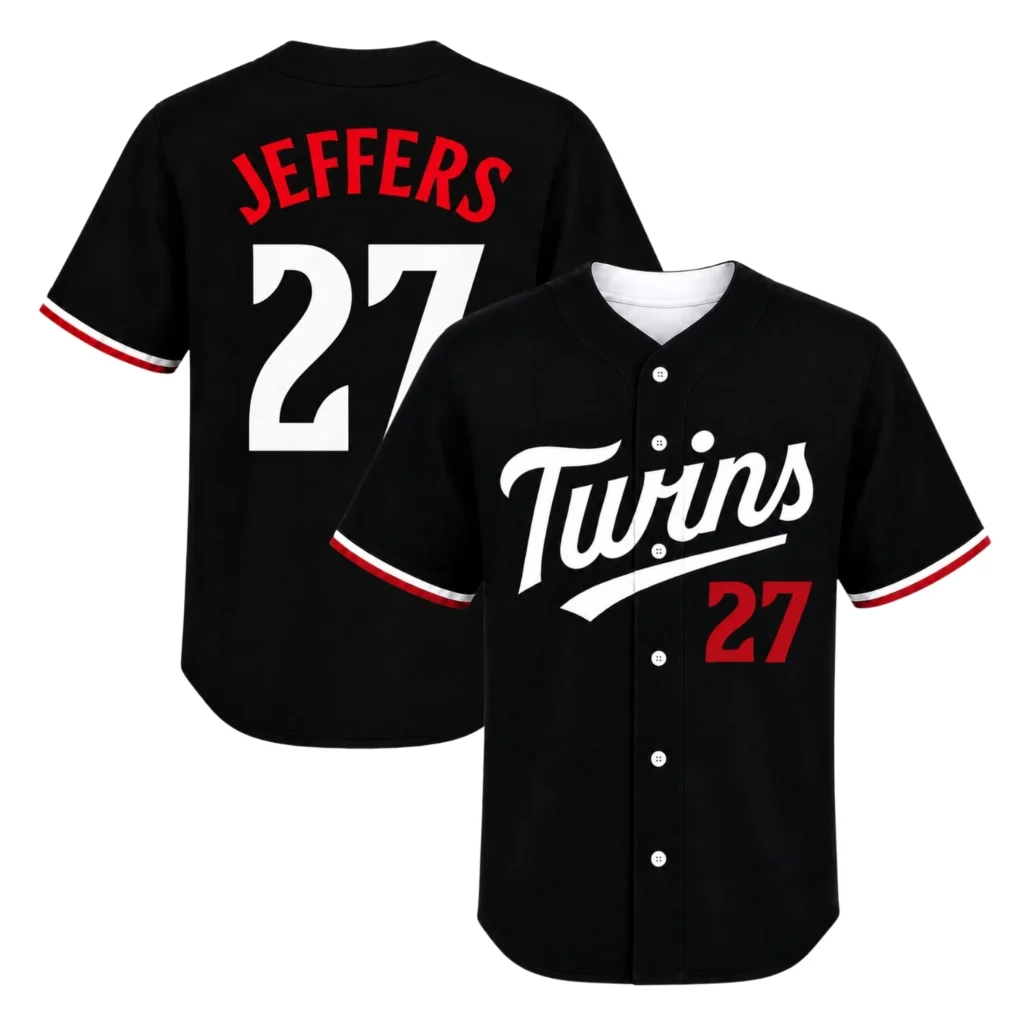 Ryan Jeffers Minnesota Twins Jersey Dynamic Black