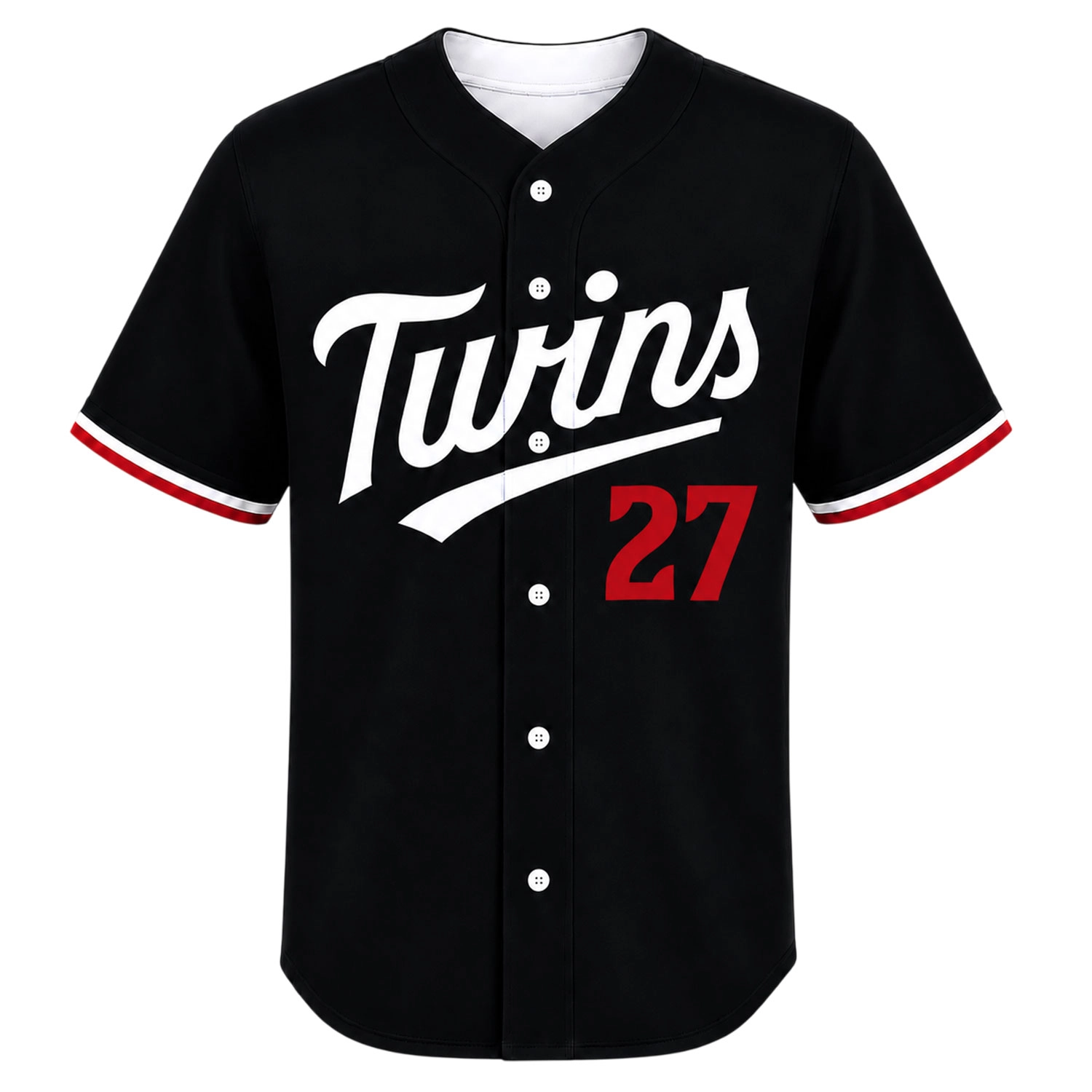 Ryan Jeffers Minnesota Twins Jersey Dynamic Black - Image 2
