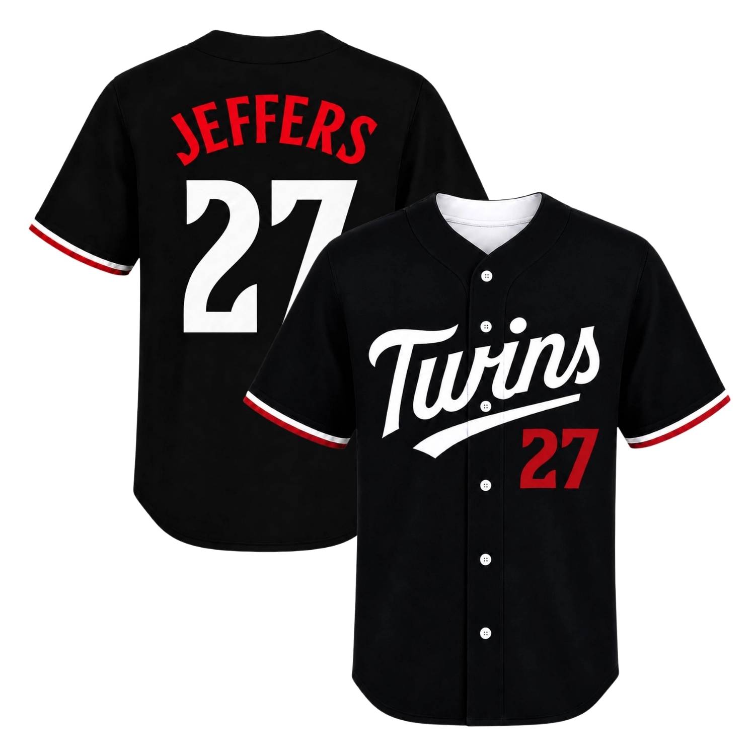 Ryan Jeffers Minnesota Twins Jersey Dynamic Black