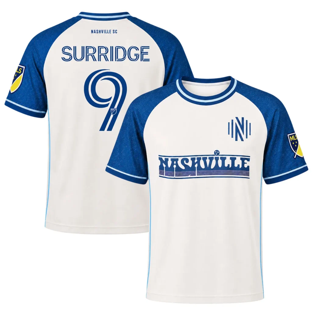 Sam Surridge Nashville SC Jersey Bold White