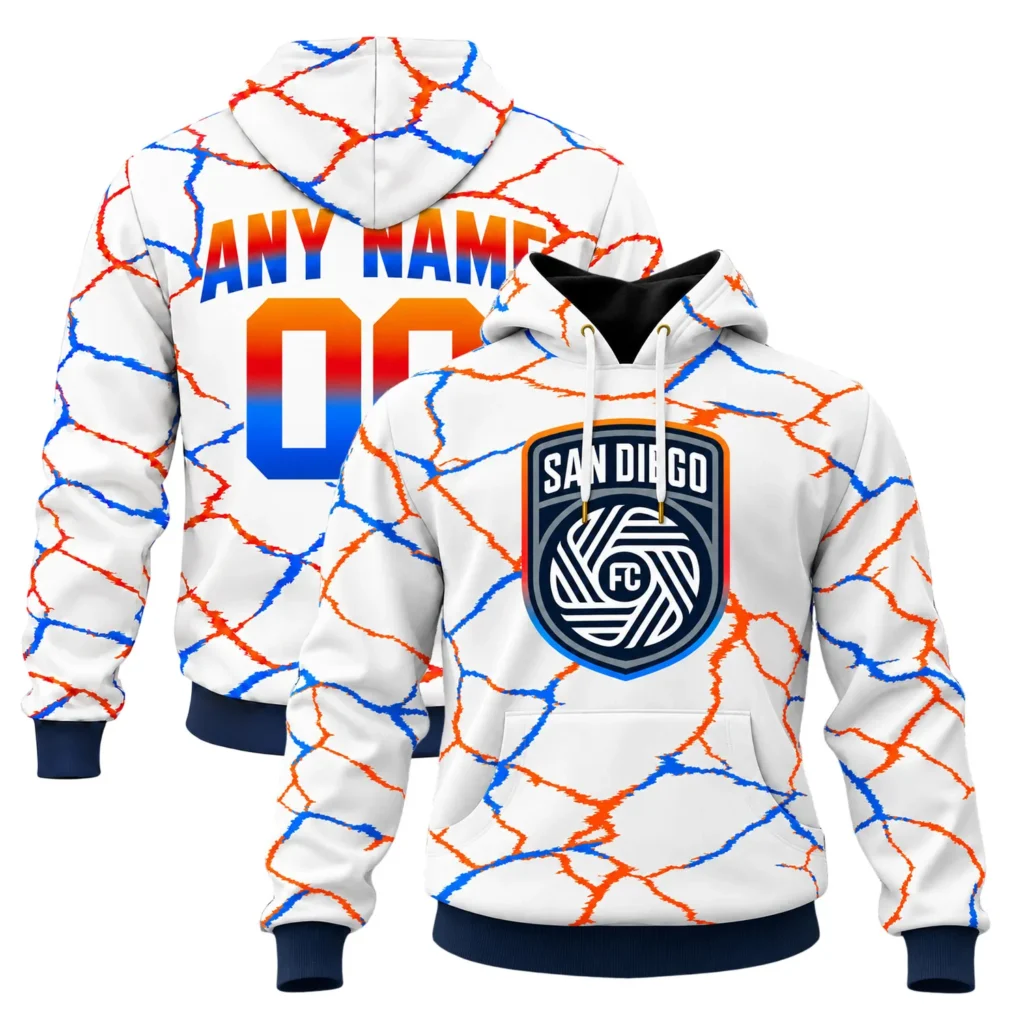 San Diego FC Away Hoodie - Vibrant Fan Series Custom
