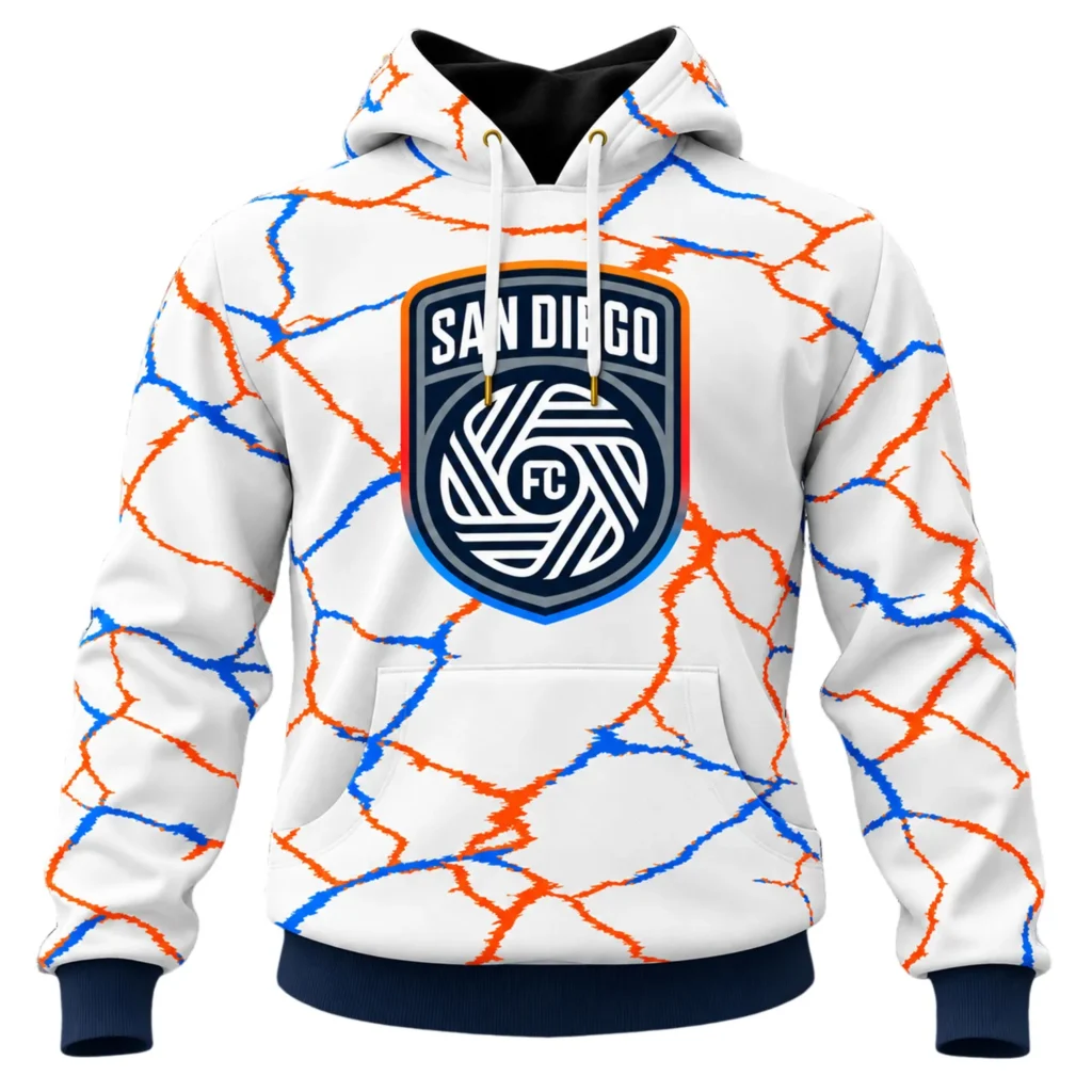 San Diego FC Away Hoodie - Vibrant Fan Series Custom