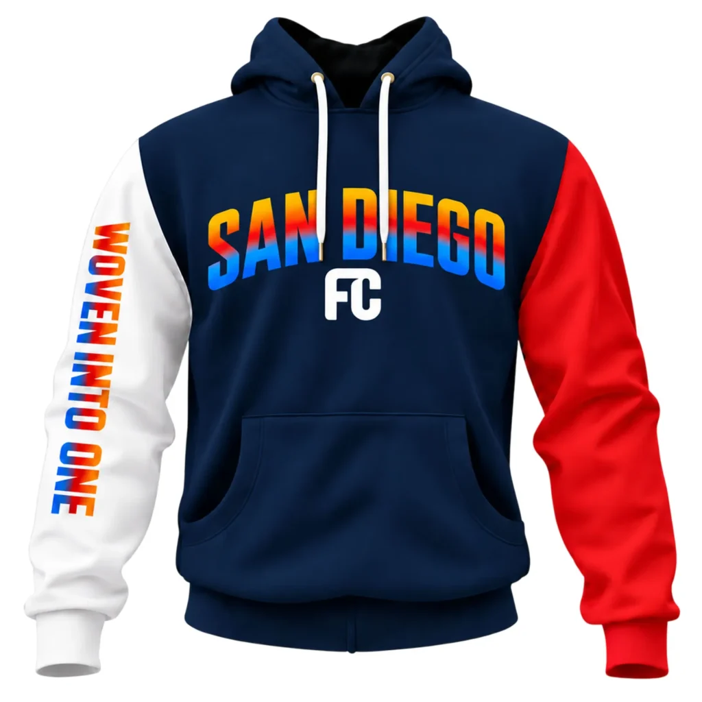 San Diego Hoodies Bold Crest Style Trendy
