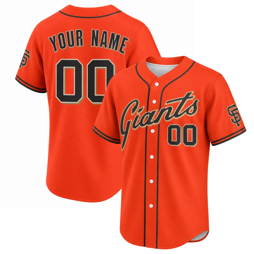 San Francisco Giants Orange Custom Jersey – Bold Fan Gear