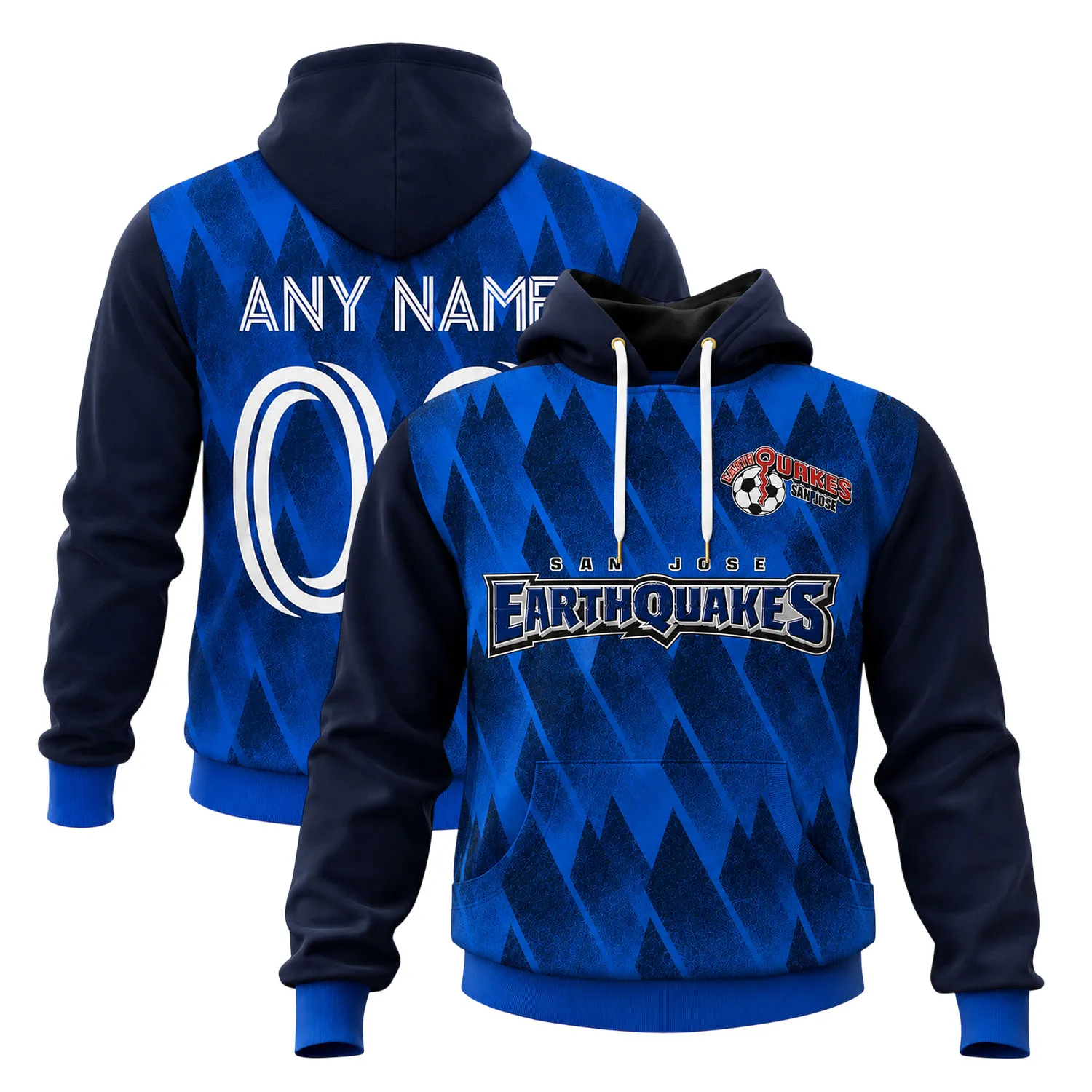 San Jose Earthquakes Hoodie Custom Name & Number – Bold Merch Sport