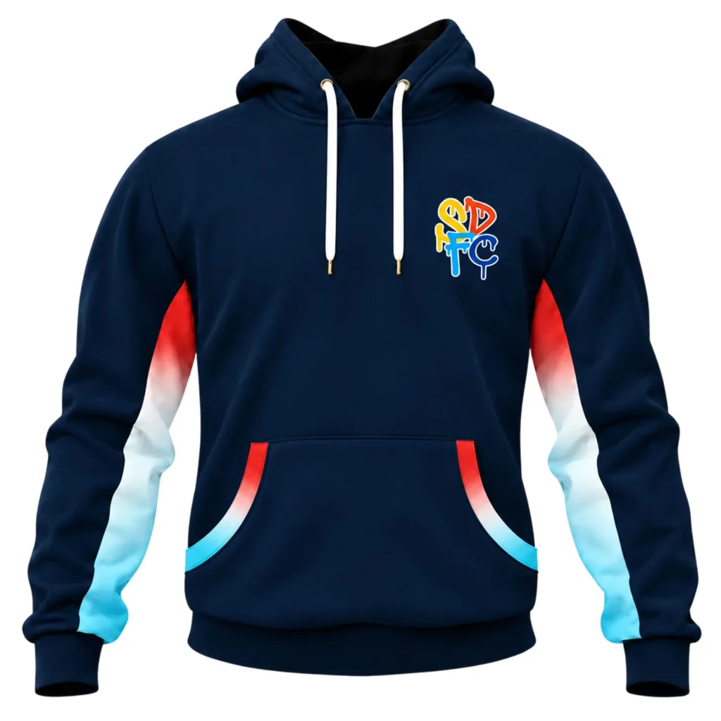 SDFC Hoodie Vibrant Colorblock Design