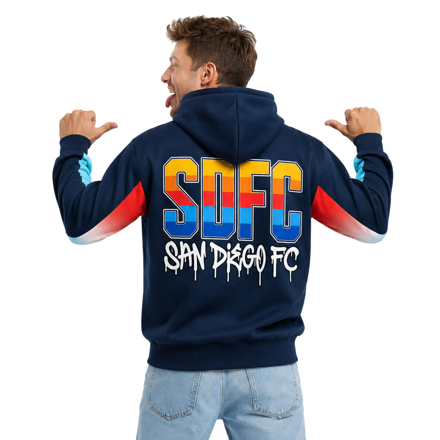 SDFC Hoodie Vibrant Colorblock Design - Image 4