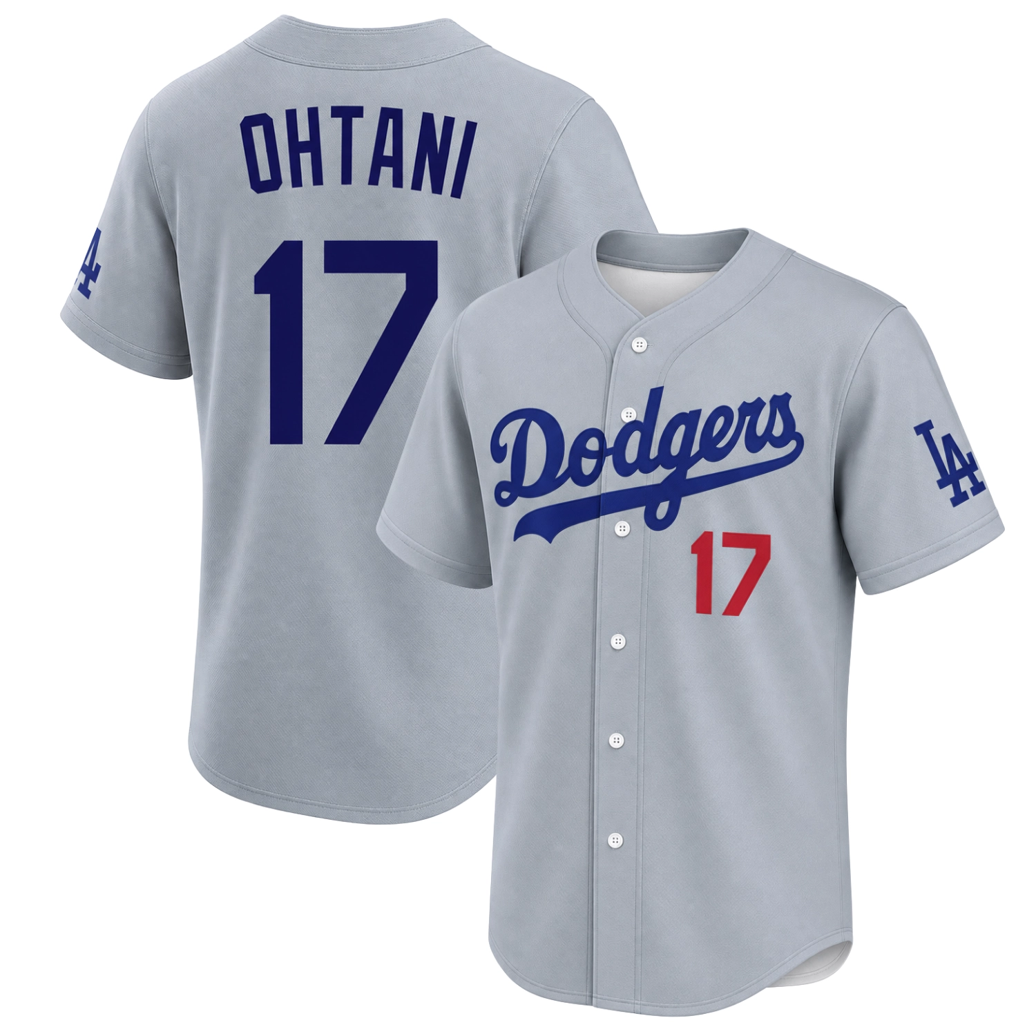 Shohei Ohtani LA Dodgers Gray Jersey – Pride Player Style