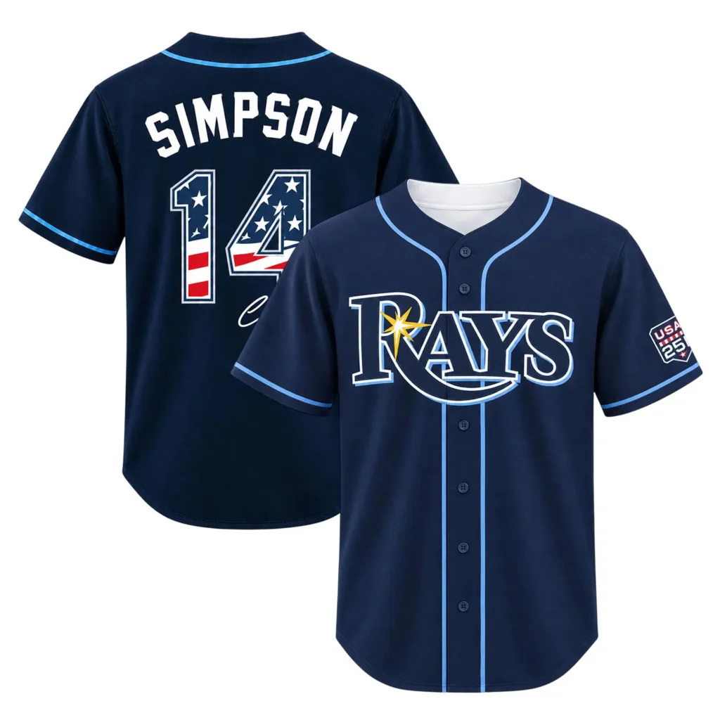 Simpson Tampa Bay Rays 2026 Jersey Remarkable Merch Sport