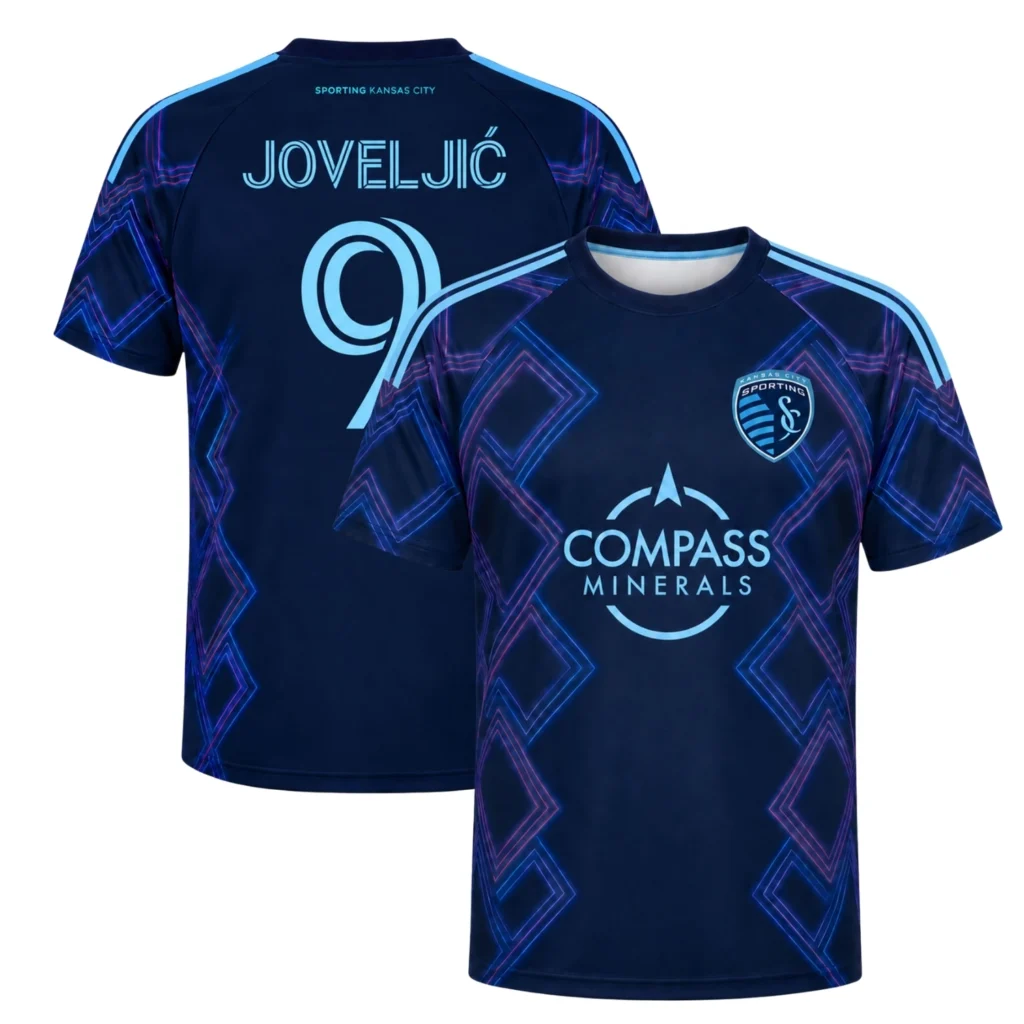Sporting KC Dejan Joveljic Jersey Remarkable Navy Style