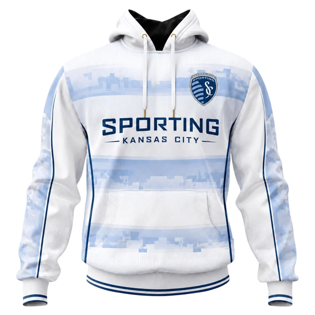 Sporting KC Fan Hoodie Custom Special Cityscape Design
