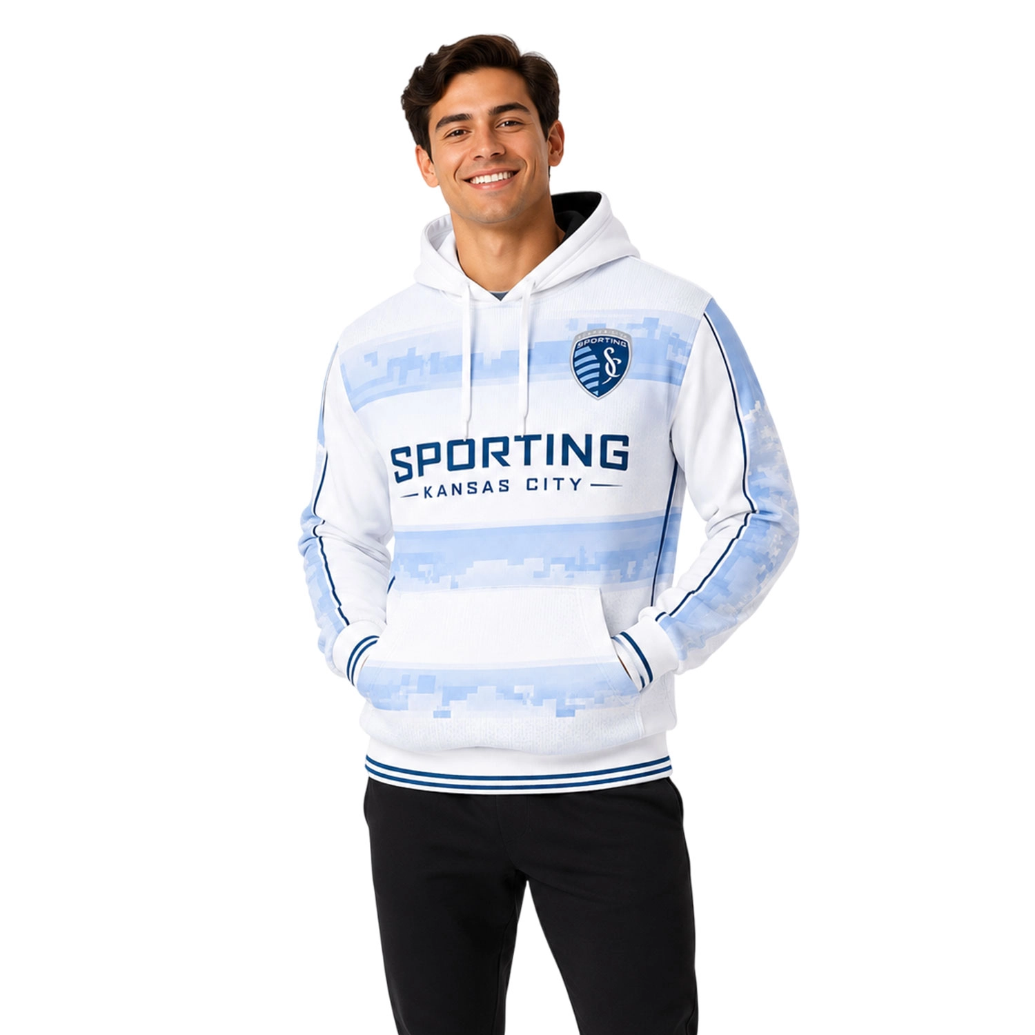 Sporting KC Fan Hoodie Custom Special Cityscape Design - Image 4