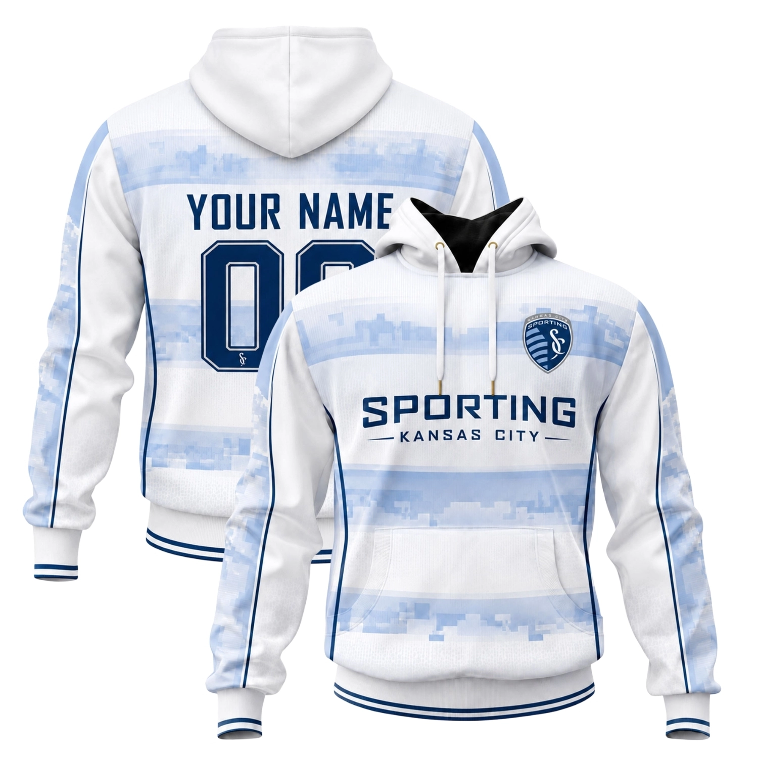 Sporting KC Fan Hoodie Custom Special Cityscape Design