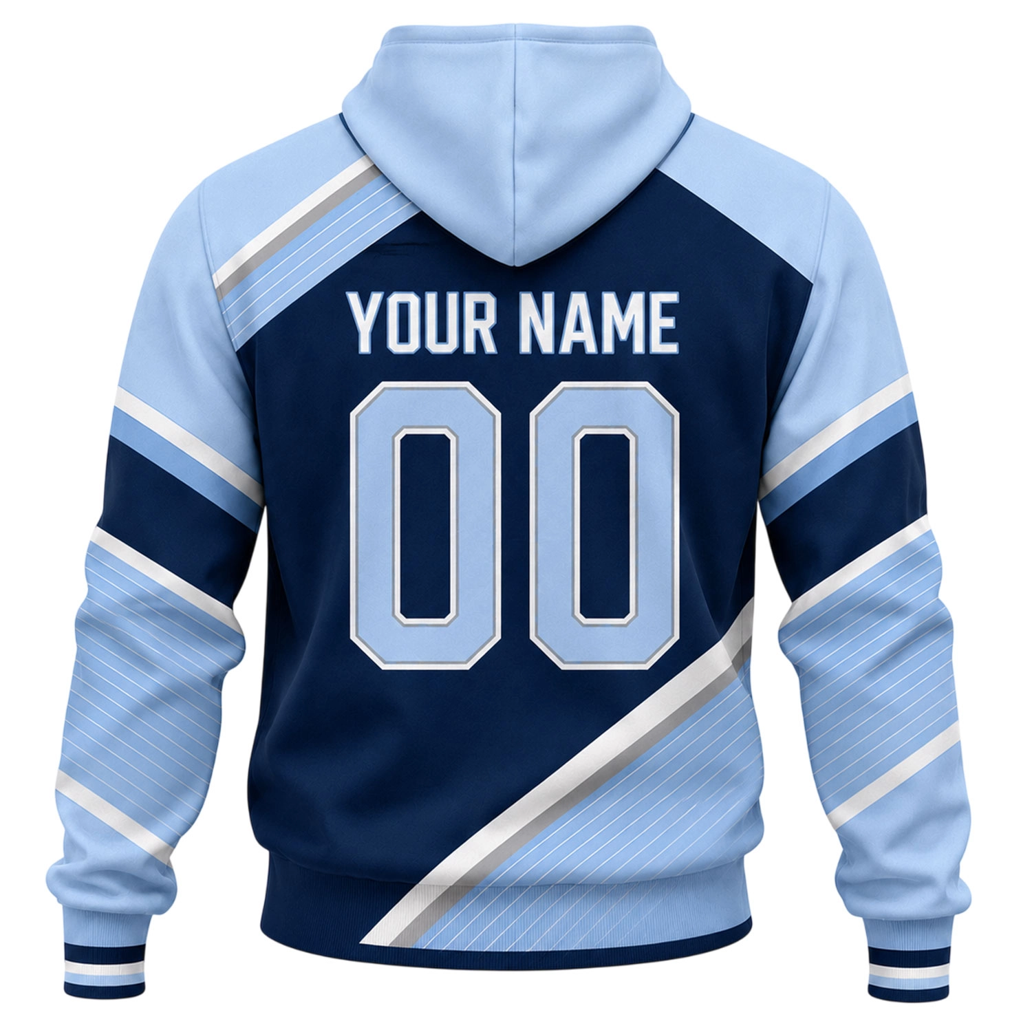 Sporting KC Fan Hoodie Custom Stunning Color Block Design - Image 3