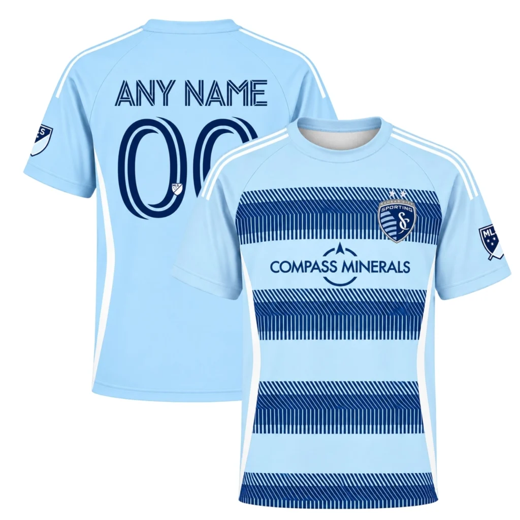 Sporting KC Home Jersey Bold Light Blue Hoops