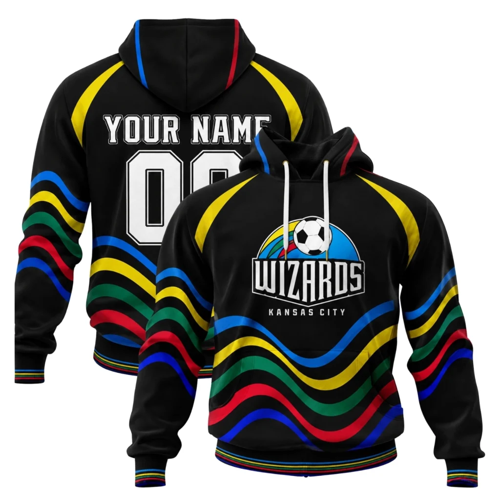 Sporting KC MLS Hoodie Elite Wizards Wave Graphic