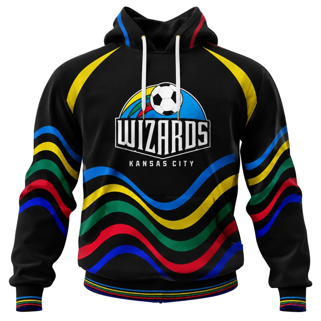 Sporting KC MLS Hoodie Elite Wizards Wave Graphic
