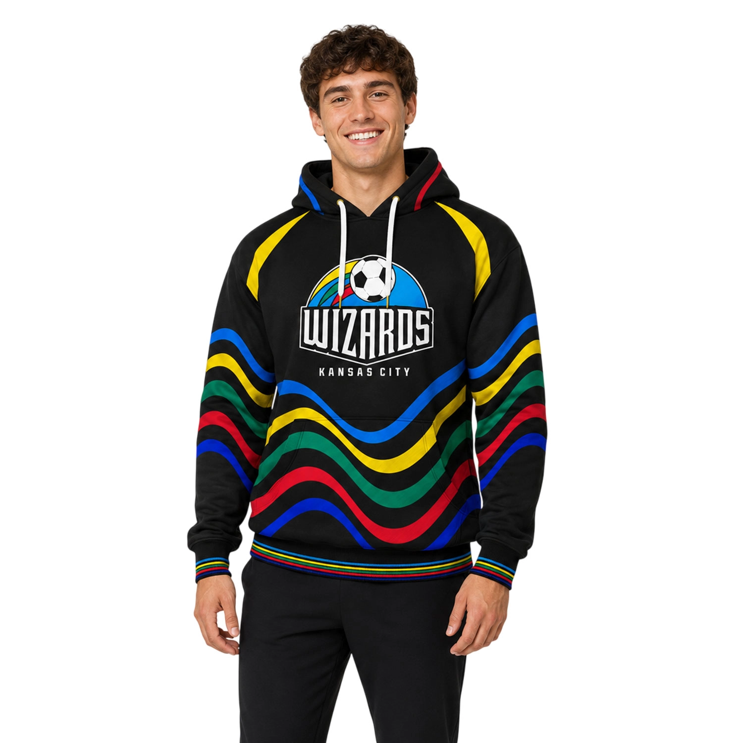 Sporting KC MLS Hoodie Elite Wizards Wave Graphic - Image 4
