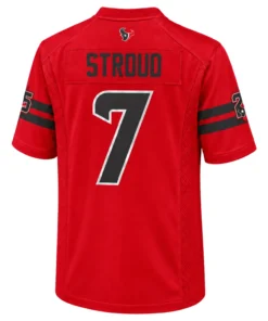 Stroud Red Alternate Game Jersey - Stunning Texans Style