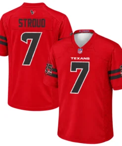 Stroud Red Alternate Game Jersey - Stunning Texans Style