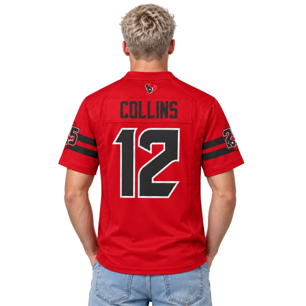 Texans Collins Red Alternate 25th Jersey - Amazing Game