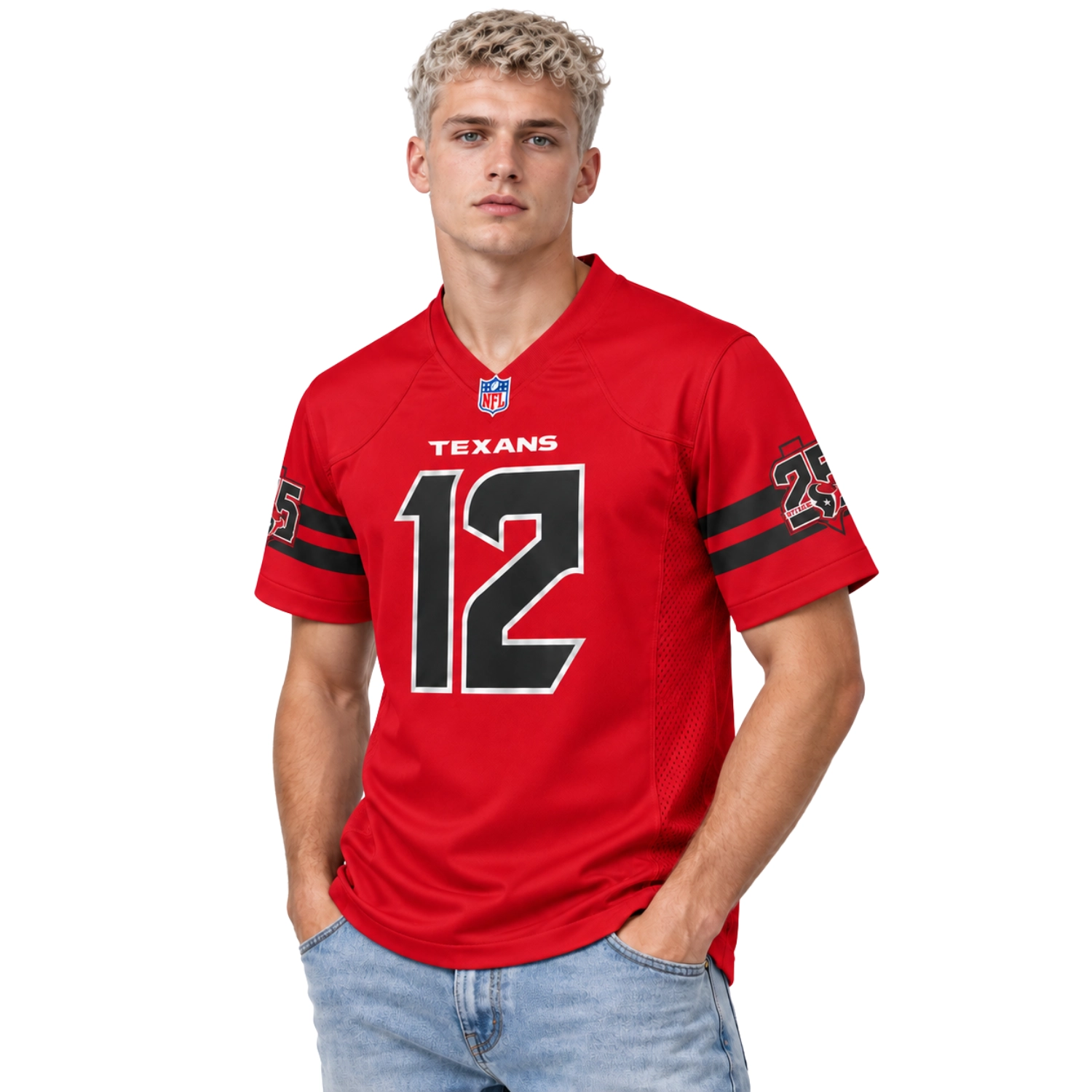 Texans Collins Red Alternate 25th Jersey - Amazing Game