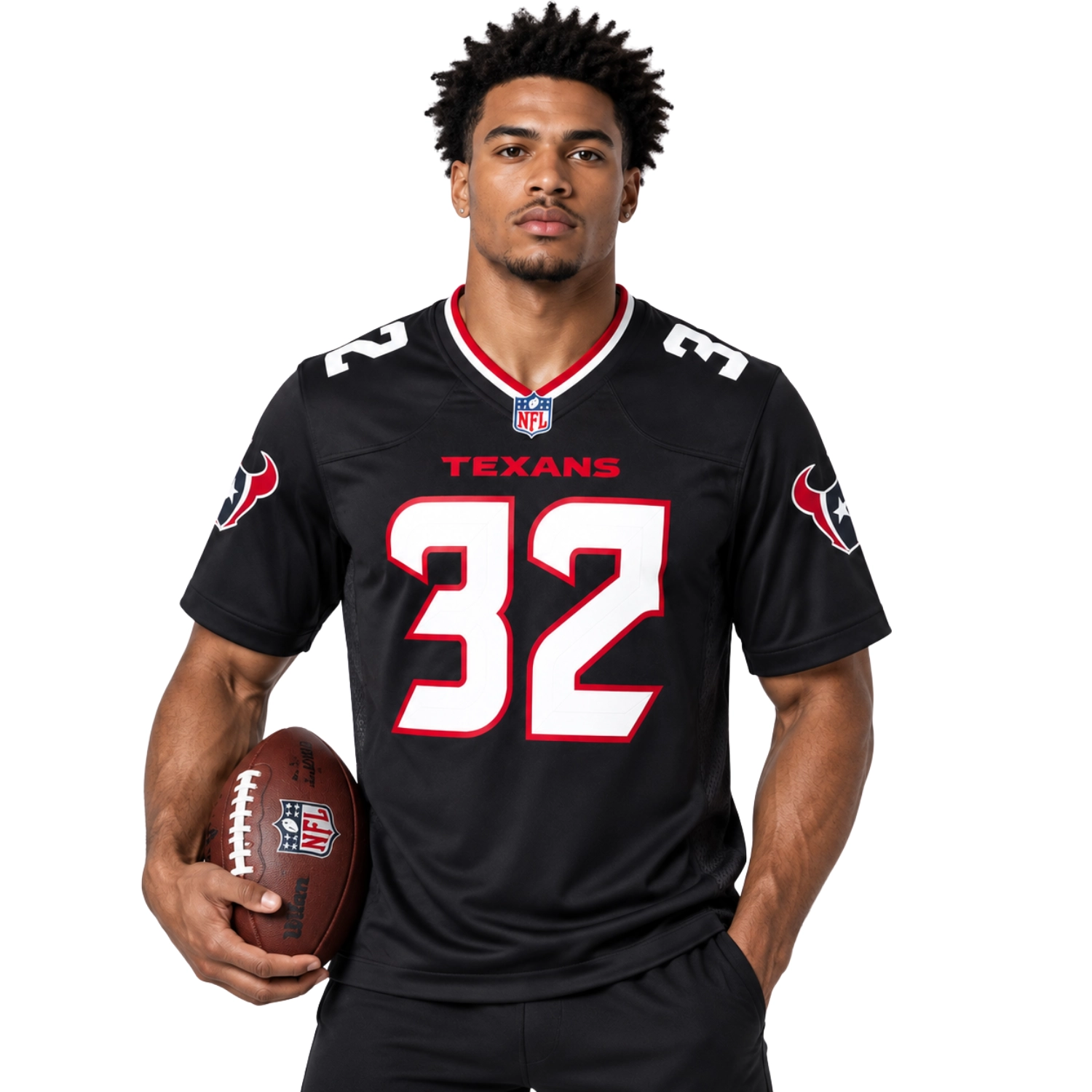 Texans Montgomery Navy GAME Jersey - Legendary Player Edition