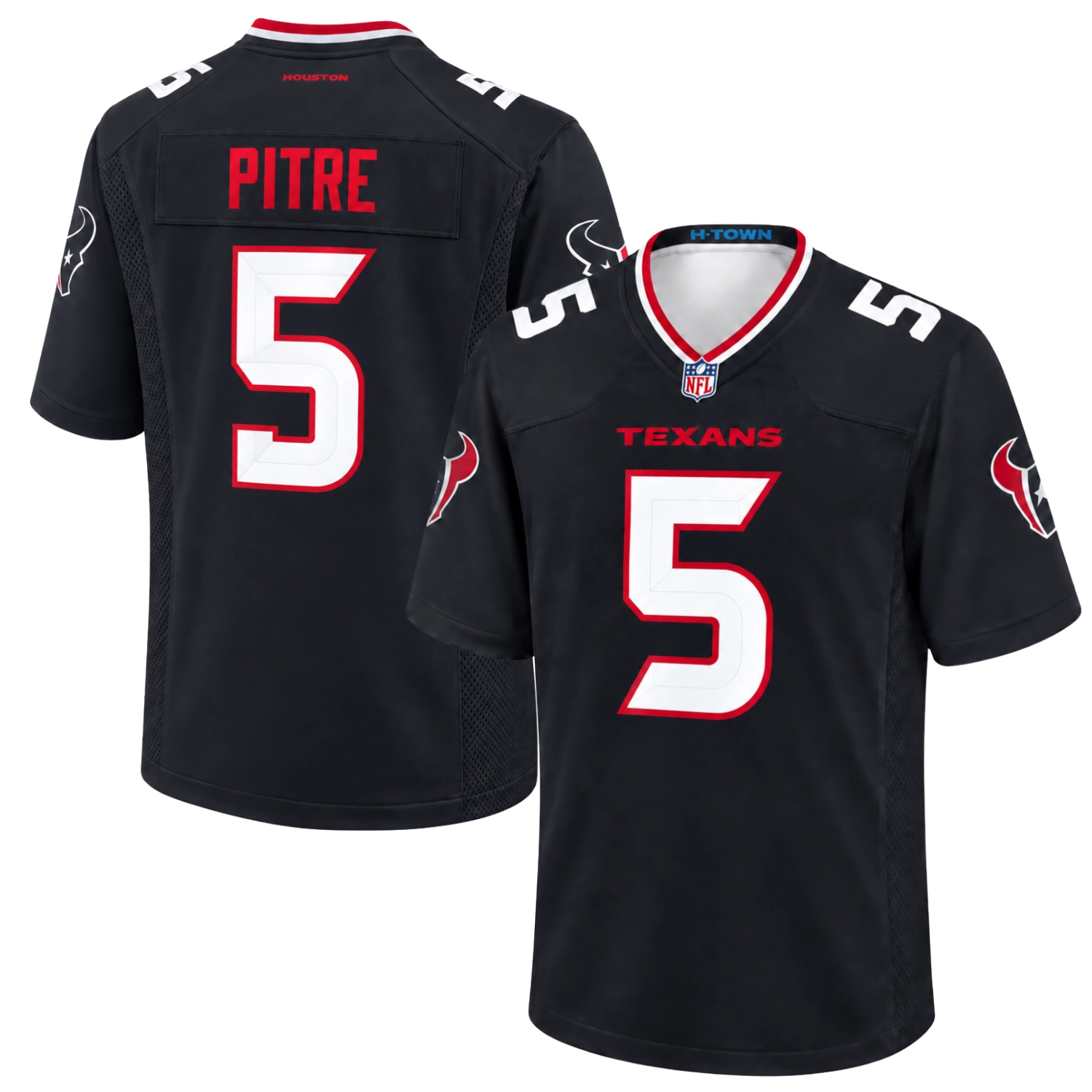 Texans Pitre Navy Jersey - Legendary Fan Collection