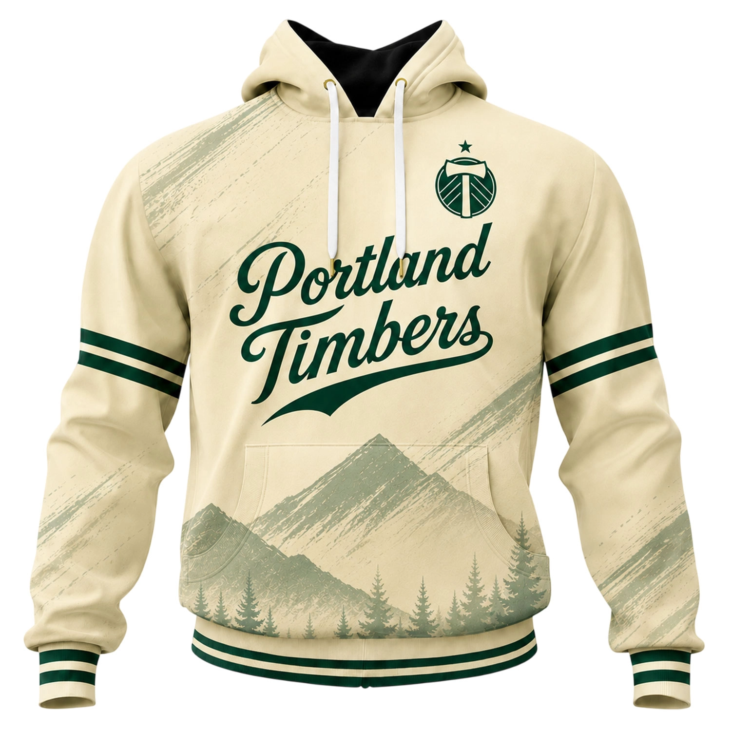 Timbers Hoodie Custom Remarkable Vintage Script - Image 2