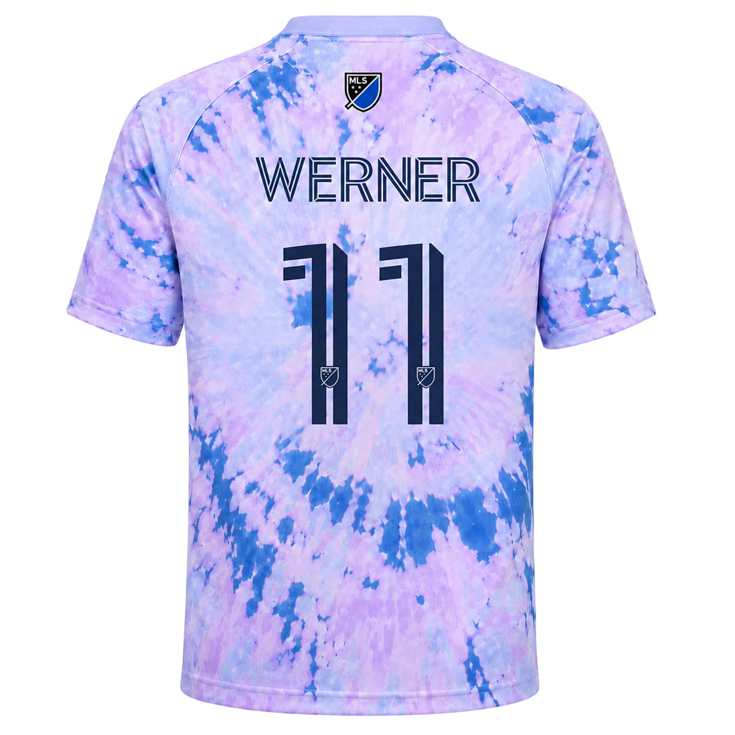 Timo Werner Quakes Soccer Jersey Bold Tie Dye - Image 3