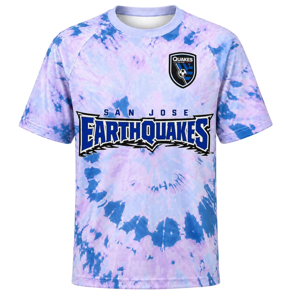 Timo Werner Quakes Soccer Jersey Bold Tie Dye