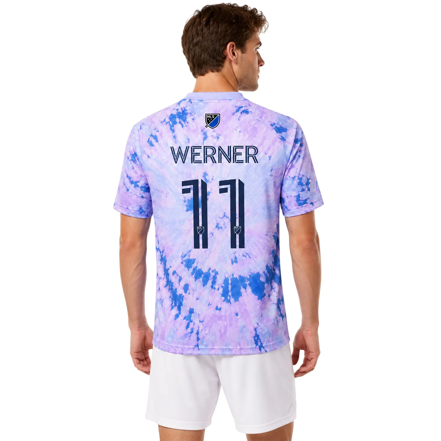 Timo Werner Quakes Soccer Jersey Bold Tie Dye - Image 4