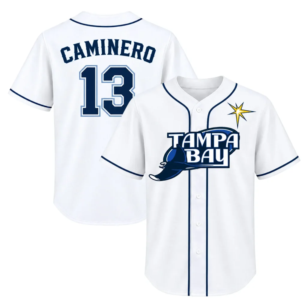 TP Rays Home Jersey Junior Caminero Bold