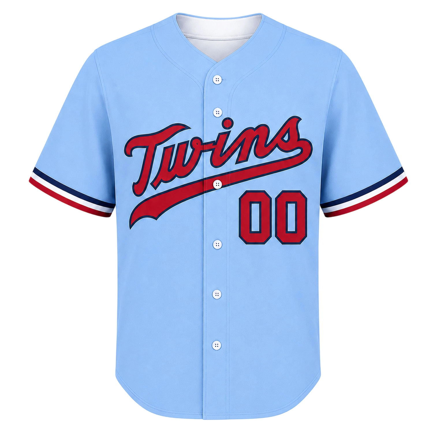 Twins Powder Blue Baseball Jersey Bold Custom Style - Image 2