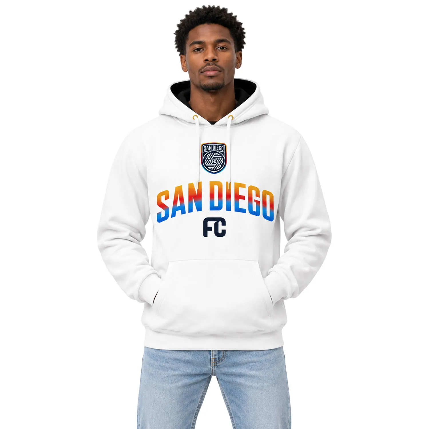White San Diego Hoodie Ultimate Supporter Fleece Pullover - Image 4