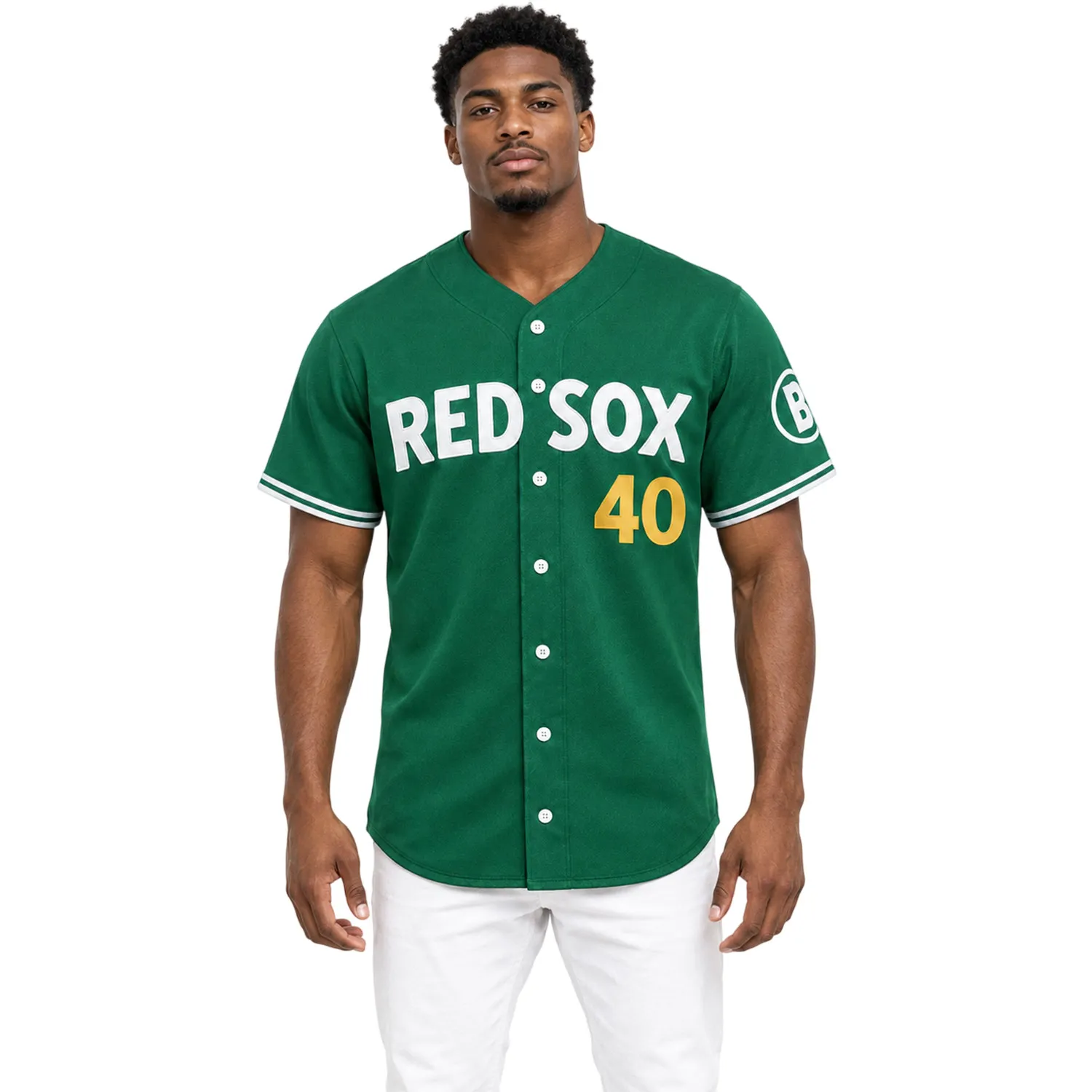 Willson Contreras Boston Green Jersey Personalized Bold Number - Image 4