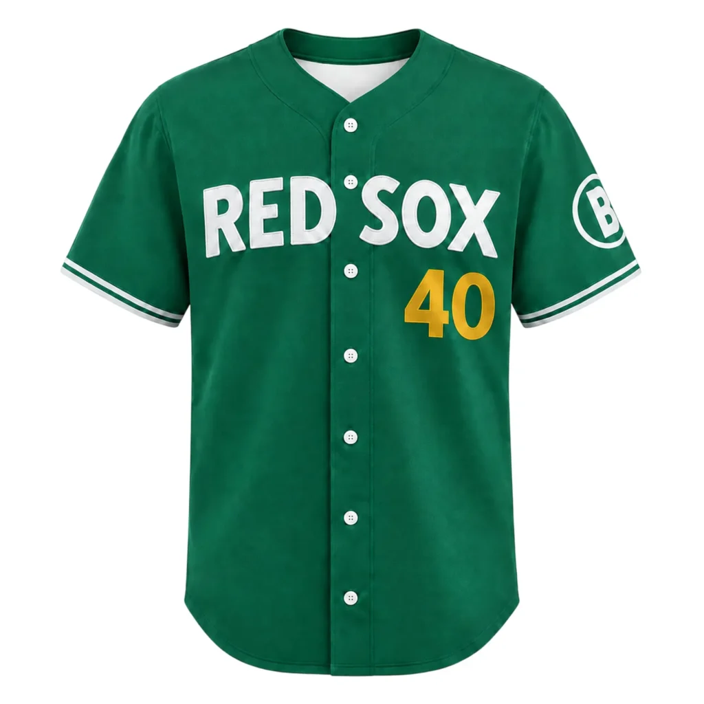 Willson Contreras Boston Green Jersey Personalized Bold Number