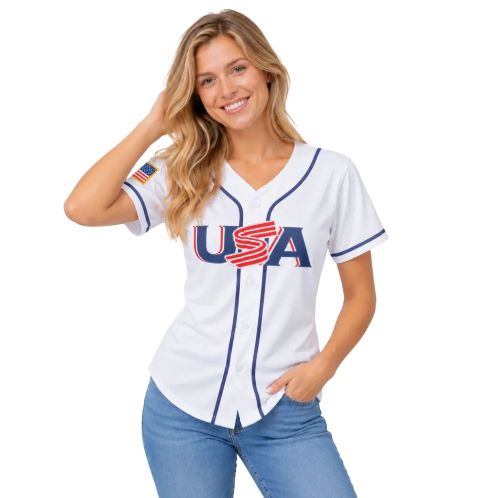 Women's USA Baseball Aaron Judge Jersey – White 2026 WBC #99