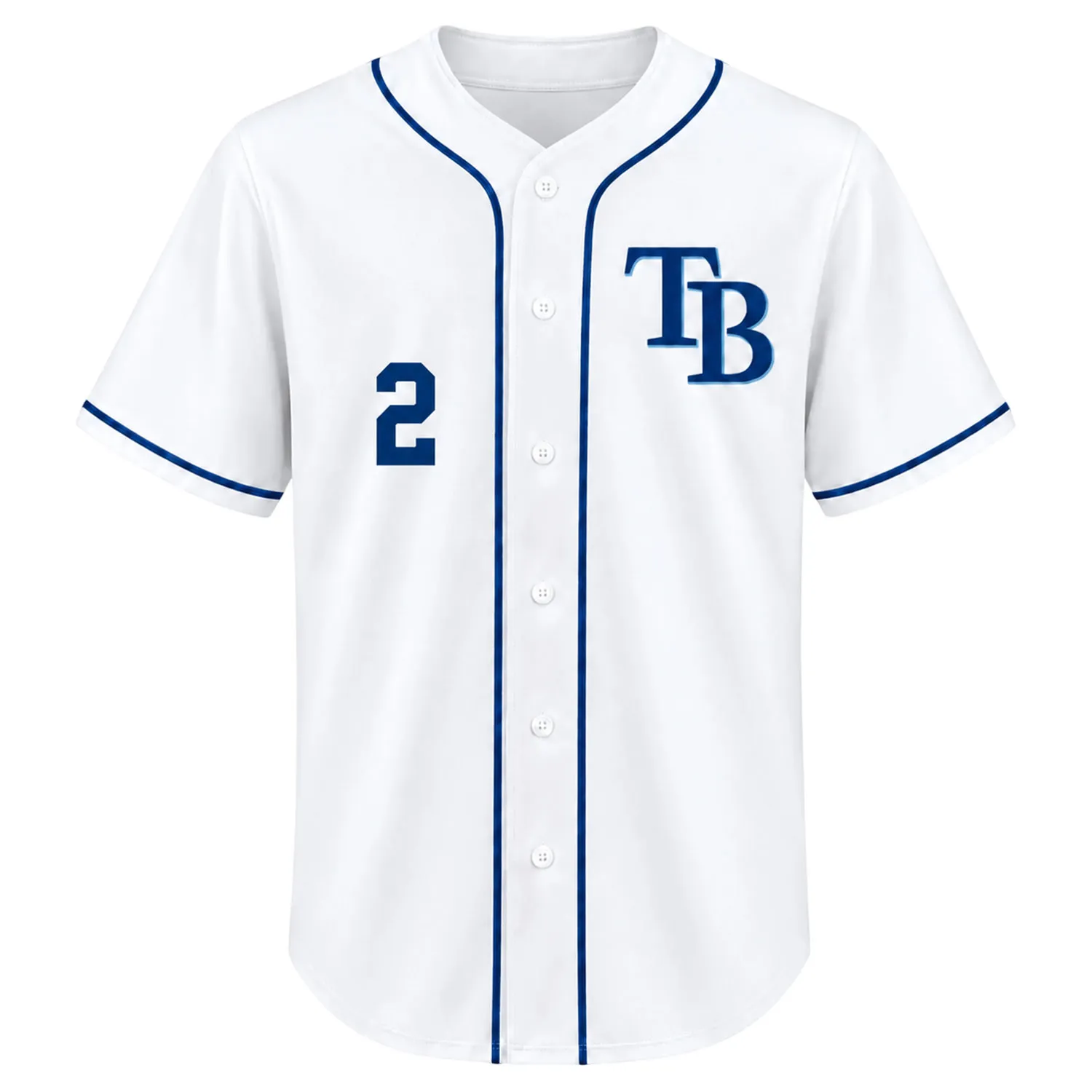 Yandy Diaz TB Rays White Jersey Remarkable Style - Image 2