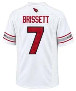 Arizona Cardinals Jacoby Brissett White Jersey – back view